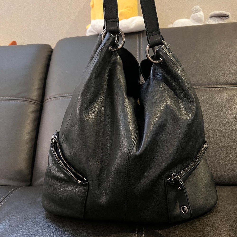 Kenneth Cole Leather Hobo Bag